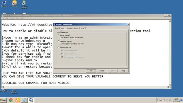 How to enable or disable bluetooth support service by system configuration tool смотреть онлайн