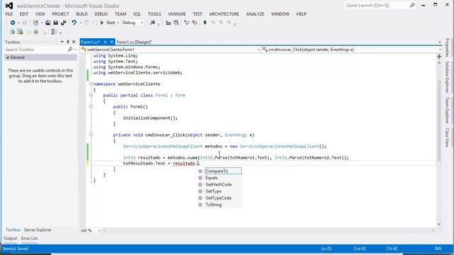 WebServices Servicio Cliente Tutorial .NET Framework C# Capitulo 7.2.2 смотреть онлайн