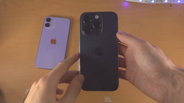 Purple iPhone 14 Pro vs Purple iPhone 14 vs Purple iPhone 12 Color Comparison! смотреть онлайн