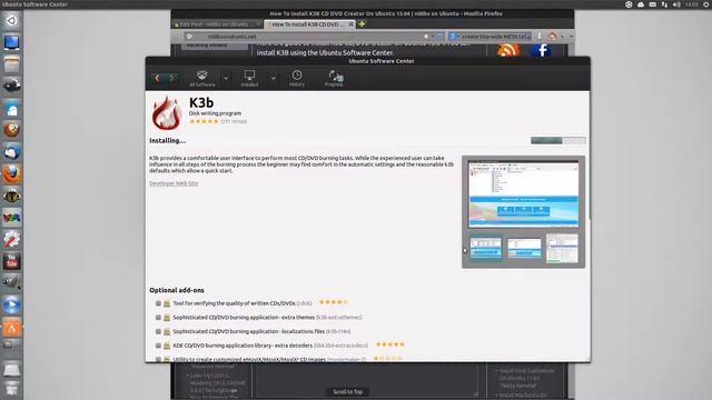 How To Install K3B CD DVD Creator On Ubuntu 13.04 смотреть онлайн