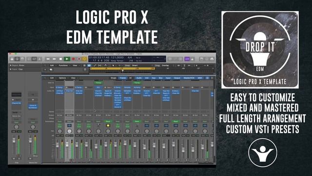 Logic Pro X EDM Template - Drop It by Alex Menco смотреть онлайн