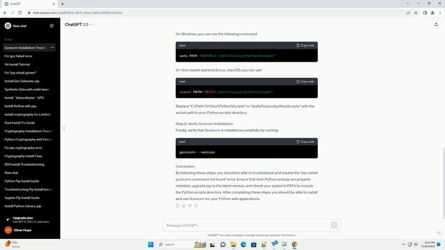 Pip Install Gunicorn Command Not Found