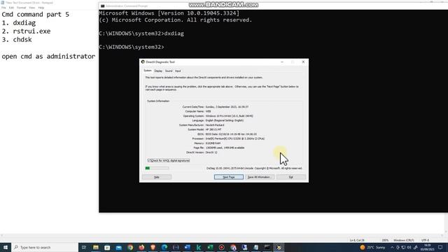 Fixing PC Issues With Dxdiag, Rstrui Exe, And Chkdsk Step By Step Tutorial