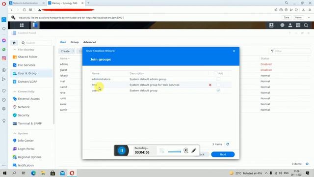 Synology in user & group create, Synology in hindi смотреть онлайн