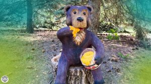 Медведь из ЦЕМЕНТА и ПЕНОПЛАСТА своими руками | поделки  | DIY cement crafts with your own hands