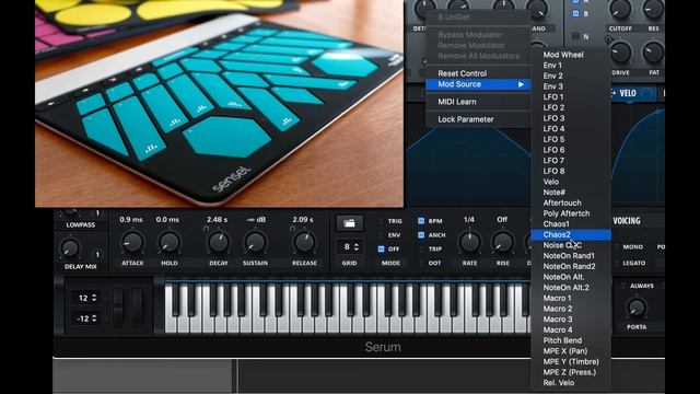 02 Sensel MPE and Xfer Serum synth смотреть онлайн