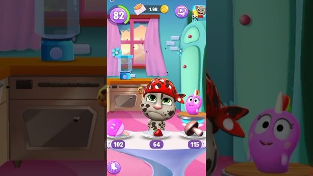 Talking Tom eating apple juice - Talking Tom Funny video - Amazing game gameplay смотреть онлайн
