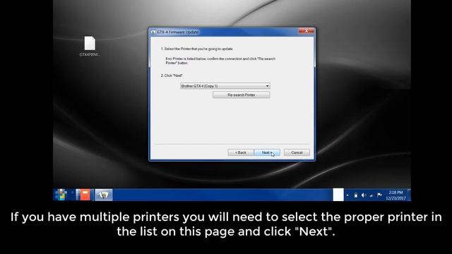 Brother GTX - Maintenance - Updating the Firmware смотреть онлайн
