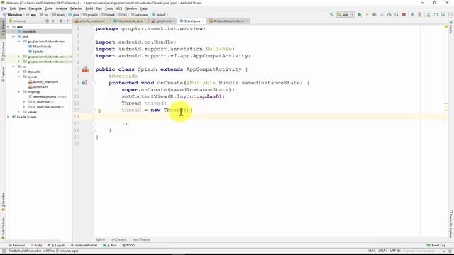 Android Webview Uygulaması-Splash Activity Part 1 смотреть онлайн