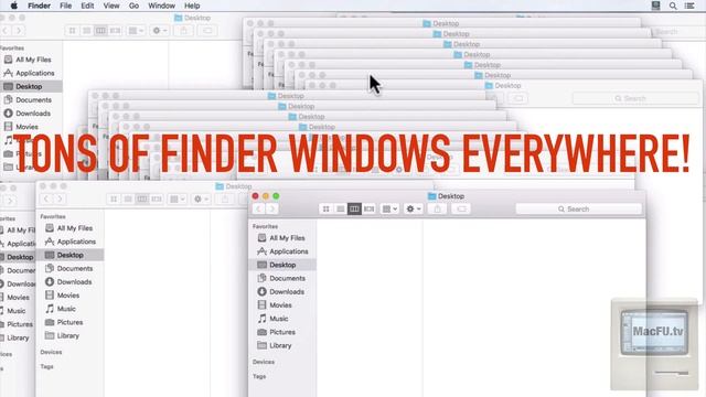 How To Close Multiple Finder Windows On A Mac With Just One Tap or Click up to El Capitan OS X 10.1 смотреть онлайн