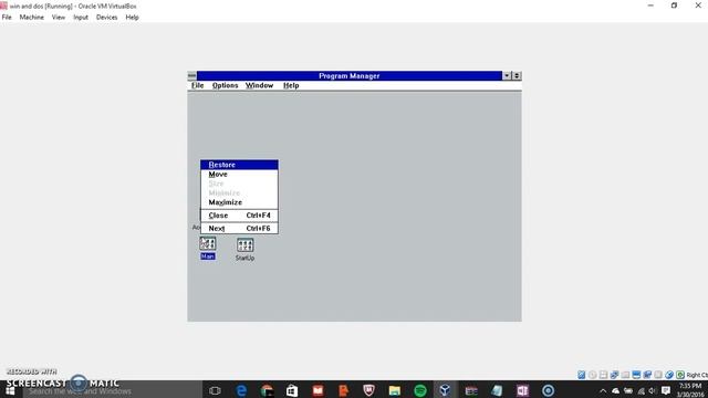 Testing windows 3.1 in VirtualBox смотреть онлайн