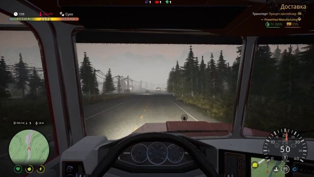 Обгон в туман ➤ @VadimSenna ◉ Alaskan Road Truckers смотреть онлайн