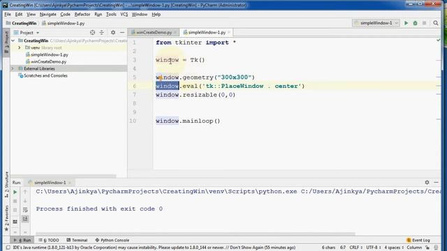 How to open window at center of the screen using python tkinter-part 5 смотреть онлайн