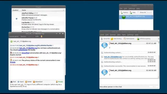 'Off the Record' Instant Messaging Tutorial (encryption, authentication, deniability, ..) - The Bes смотреть онлайн