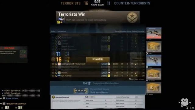 ВЫПАДЕНИЕ DRAGON LORE ПОСЛЕ ММ смотреть онлайн
