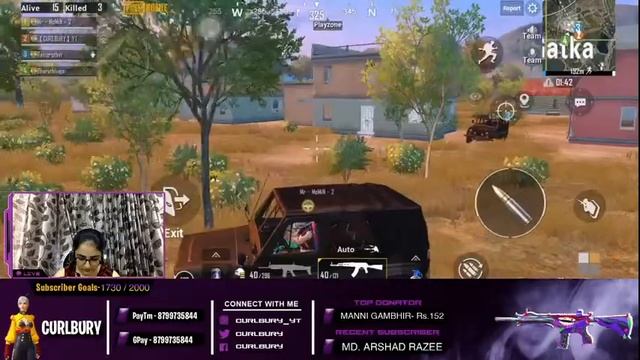 🔴 CURLBURY IS LIVE : PUBG MOBILE | ROAD TO 2K | SUBSCRIBERS GAME !! ❤️ смотреть онлайн
