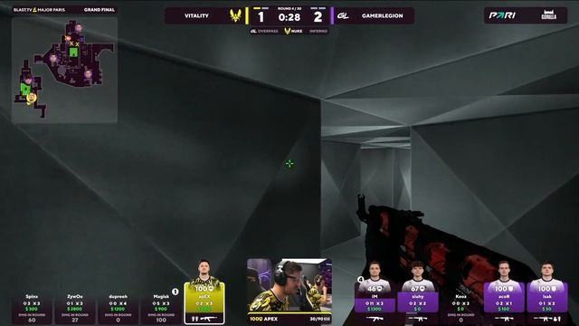 ГРАНД-ФИНАЛ ПОСЛЕДНЕГО МЕЙДЖОРА ПО CSGO - Vitality Vs GamerLegion - Blast Paris Major 2023 - Cs:go