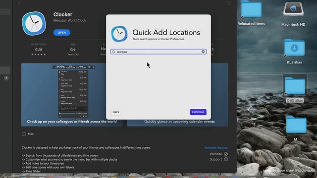 Clocker Menubar World Clock - Mac App Store - Basic Overview смотреть онлайн