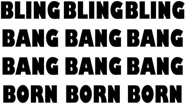 BLING-BANG-BANG-BORN Cover