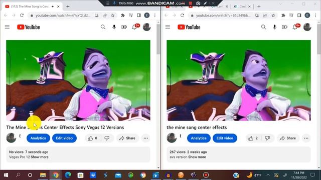 The Mine Song Is Center Effects Avs and Sony Vegas Pro 12 смотреть онлайн