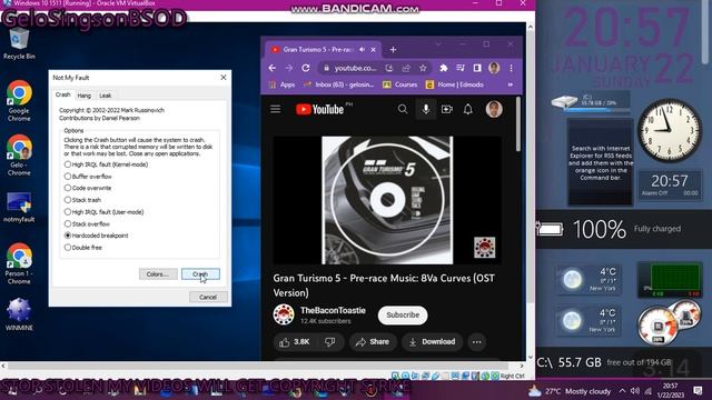 8Va Curves GT5 has BSOD VM (Windows 10 1511) смотреть онлайн