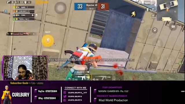 🔴 CURLBURY IS LIVE : PUBG MOBILE | NIGHT CHILL STREAMS | SUBSCRIBERS GAME !! ❤️ смотреть онлайн