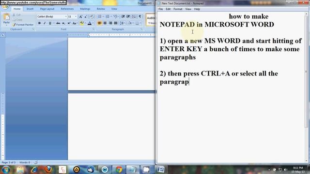 how to make notepad in Microsoft Word смотреть онлайн