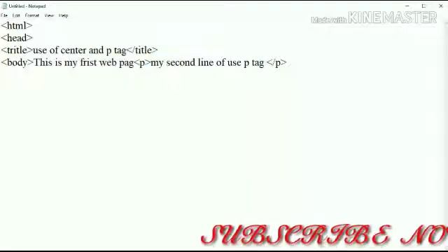 How to use CENTER & P Tag in HTML (Learn HTML ) смотреть онлайн
