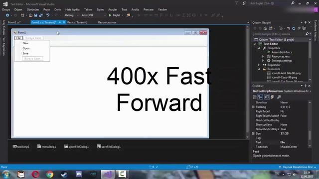 How To Make A Text Editor/Notepad App In C# | Visual Studio смотреть онлайн