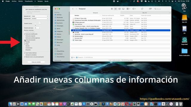 Personalizar opciones de visualización en Finder, MacOS смотреть онлайн
