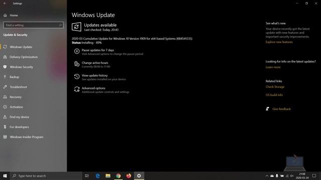 AGAIN! Cumulative updates for Windows 10 version 1903 & 1909 - March 2020! смотреть онлайн