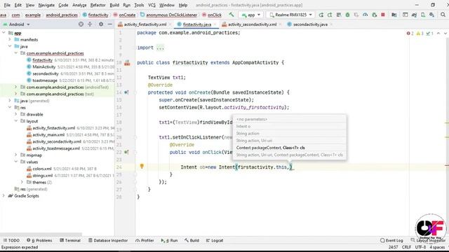How to Send Data From One Activity to Another Activity | Explicit Intent in Android (#8) смотреть онлайн