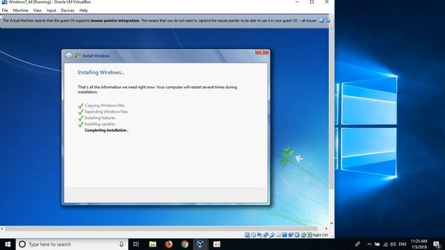 Installing Windows7 64bits on VirtualBox смотреть онлайн