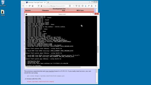 Building FLTK 1.4.x with Visual Studio 2017 + CMake смотреть онлайн