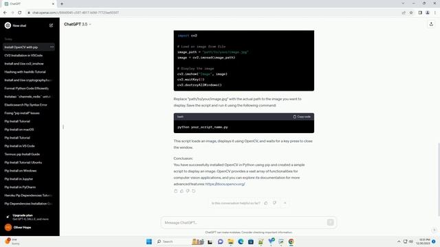 pip install cv2 in python смотреть онлайн
