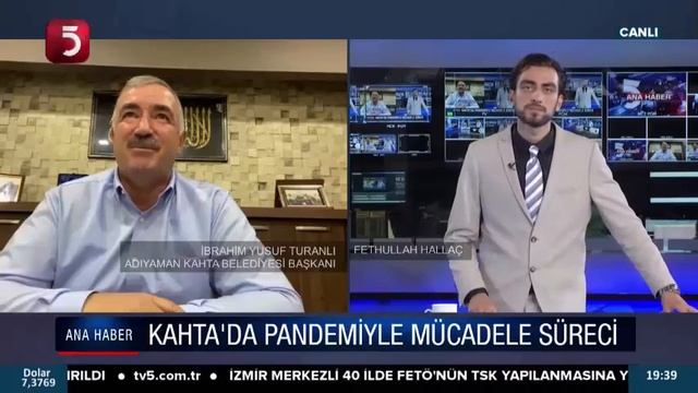 Kahta Belediye Başkanı İbrahim Yusuf Turanlı Tv5 Canlı Yayın programı смотреть онлайн