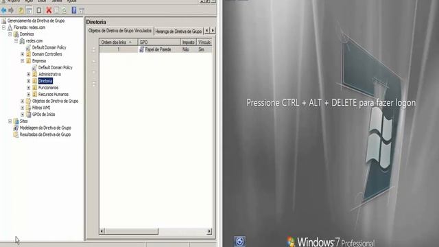 WINDOWS SERVER GPO Configurando Wallpaper (papel de parede ) padrão смотреть онлайн