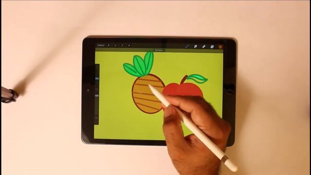 Digital Illustration apple pineapple #art #illustration #digital #procreate #drawing #how to draw смотреть онлайн