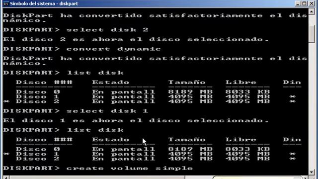 1 - DISKPART. Crear RAID1. смотреть онлайн