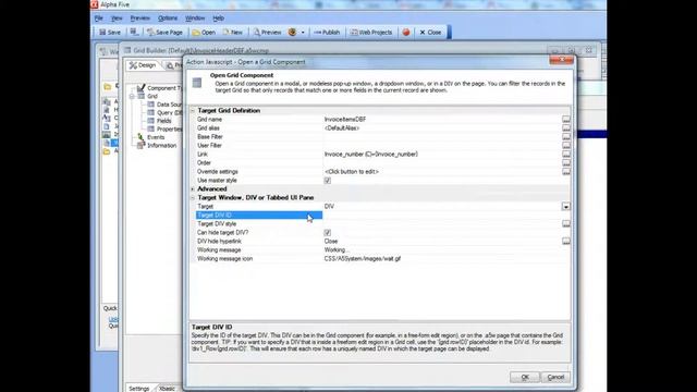 V11 Action Javascript - Open a Grid Part 2 смотреть онлайн