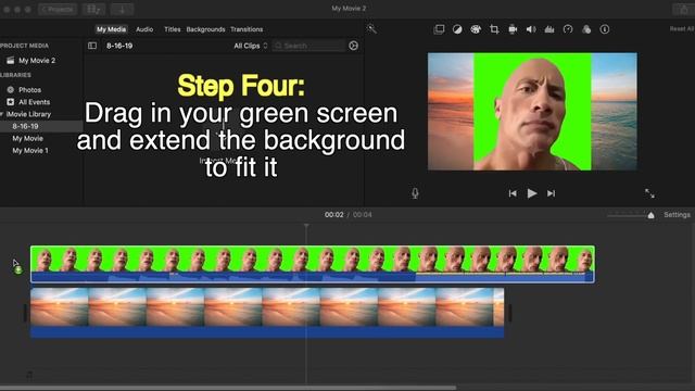 How To Use A Green Screen In iMovie - Tutorial #greenscreen смотреть онлайн
