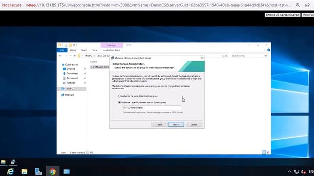 VMware Horizon Connection Server Installation смотреть онлайн