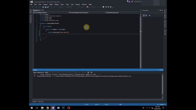 How to display Text in a program using C# in Visual Studio Beginners tutorial смотреть онлайн