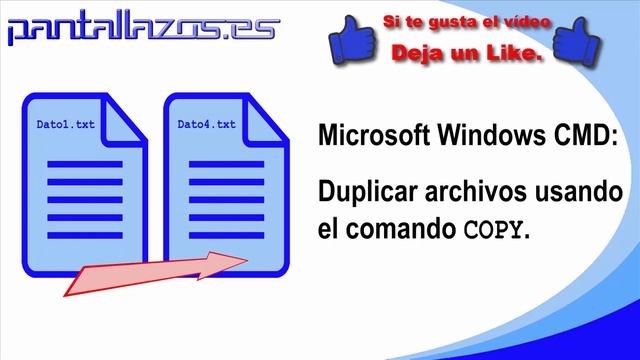 Windows CMD: Duplicar archivos usando el comando COPY. смотреть онлайн