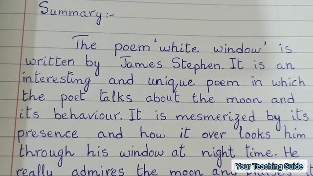 The White Window | Poem | by James Stephens | Summary | New Oxford Modern English смотреть онлайн