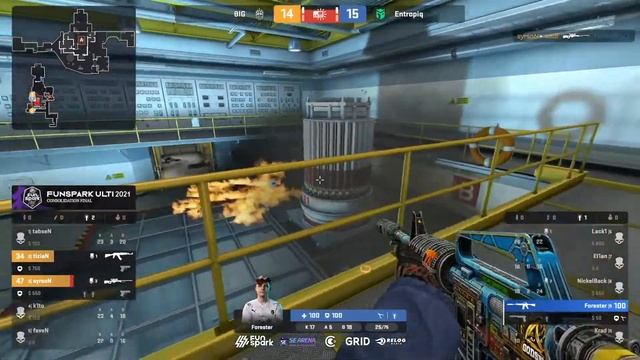 CS:GO 2022 - FORESTER 1V2 CLUTCH FOR GRAND FINALS IN CRAZY FINAL ROUND | Funspark ULTI Finals 2021 смотреть онлайн