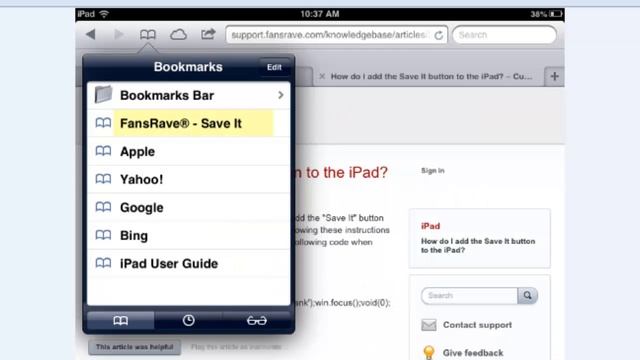 09 Installing the Save It button on Your iPad смотреть онлайн