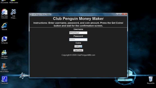 Club Penguin Money Maker download link + how to use it смотреть онлайн