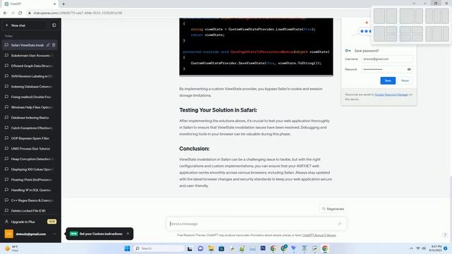 ViewState invalid only in Safari смотреть онлайн