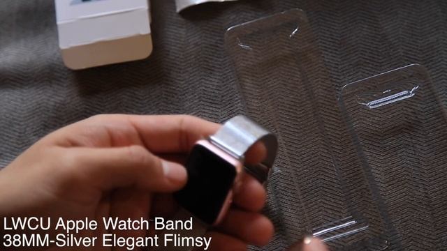 LWCUS Apple Watch Band SILVER / 38MM-Elegant Flimsy